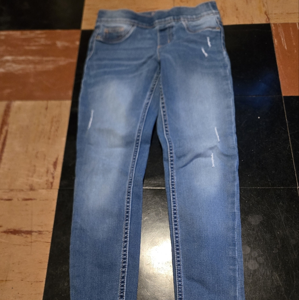 Justice Girls Light Blue Skinny Jeans In A Size 12 Like New